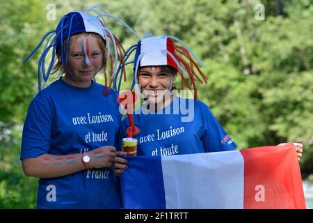 CANOE-KAYAK - ICF-DOWNHILL-WELTMEISTERSCHAFT 2012 - LA PLAGNE (FRA) - TAG 1 - 27/06/2012 - FOTO JULIEN CROSNIER / KMSP / DPPI - ABBILDUNG Stockfoto