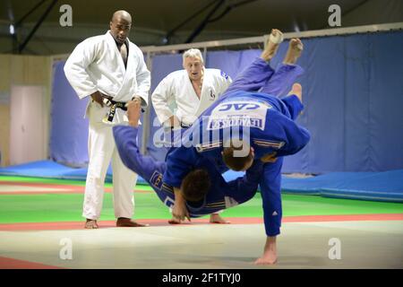 JUDO - TEDDY RINER PRAXIS - INSEP - 19/04/2012 - FOTO : PHILIPPE MILLEREAU / KMSP / DPPI Stockfoto