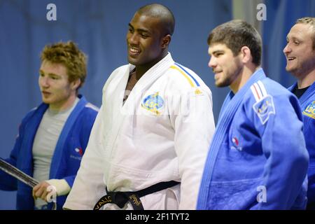 JUDO - TEDDY RINER PRAXIS - INSEP - 19/04/2012 - FOTO : PHILIPPE MILLEREAU / KMSP / DPPI Stockfoto