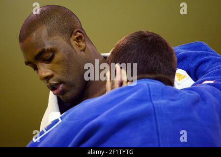 JUDO - TEDDY RINER PRAXIS - INSEP - 19/04/2012 - FOTO : PHILIPPE MILLEREAU / KMSP / DPPI Stockfoto