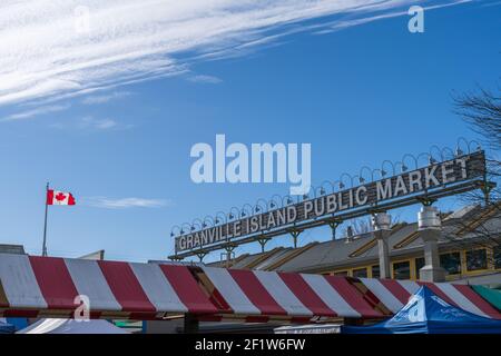 Granville Island Public Market. Vancouver, Kanada Stockfoto