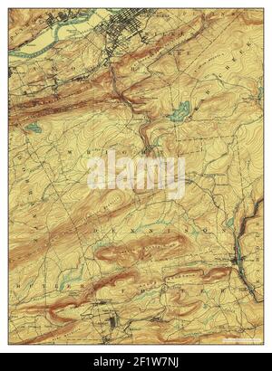 Wilkes-Barre, Pennsylvania, Karte 1894, 1:62500, Vereinigte Staaten von Amerika von Timeless Maps, Daten U.S. Geological Survey Stockfoto