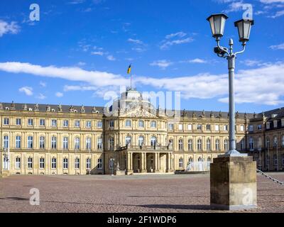 Neues Schloss in Stuttgart Süddeutschland Stockfoto