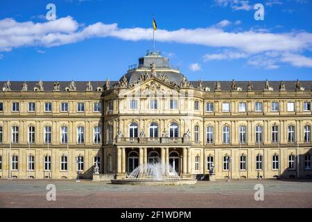 Neues Schloss in Stuttgart Süddeutschland Stockfoto