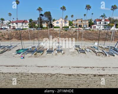 Luftaufnahme von Mission Bay und Stränden in San Diego, Kalifornien. USA Stockfoto