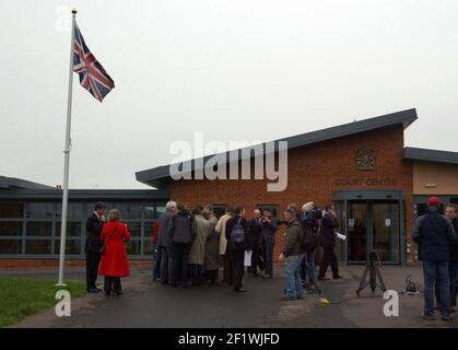 DAS MILITÄRGERICHT ZENTRUM IM LAGER BULFORD , WO DER GERICHTSHOF MARSHALL DER SOLDATEN, DIE ANKLAGE IN BEZUG AUF IHRE ZEIT IM IRAK IST HELD,13/2/07 TOM PILSTON Stockfoto