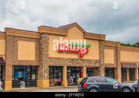 Lawrenceville, GA / USA - 07 06 20: Ethnischer Lebensmittelmarkt Chicago Store Stockfoto