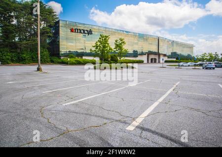 Gwinnett County, GA / USA - 05 25 20: Macy's im Einkaufszentrum Gwinnett Place Stockfoto