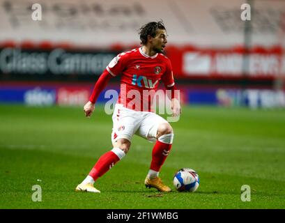 Woolwich, Großbritannien. März 2021, 09th. WOOLWICH, Großbritannien, MÄRZ 09: Charlton Athletic's Jake Forster-Caskey während der Sky Bet League One zwischen Charlton Athletic und Northampton Town im Valley, Woolwich am 9th. März 2021 Credit: Action Foto Sport/Alamy Live News Stockfoto