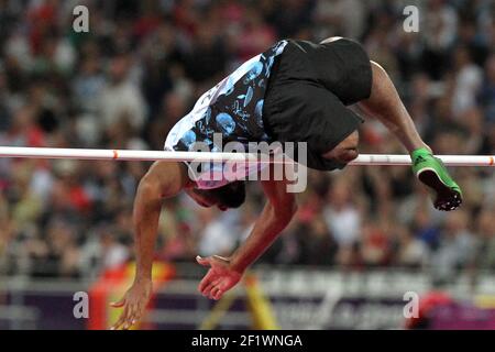 LONDON 2012 - PARALYMPICS - TAG 5 - 03/09/2012 - FOTO EDDY LEMAISTRE / KMSP / DPPI - OLYMPIASTADION - MEN'S S HOCHSPRUNG - ILLUSTRATION Stockfoto