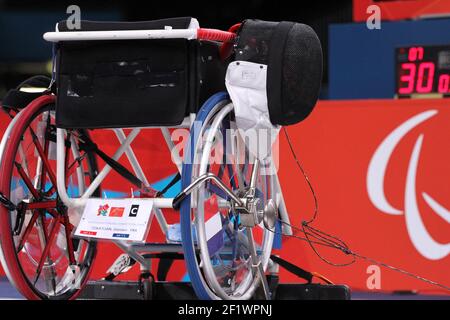 LONDON 2012 - PARALYMPICS - TAG 10 - 08/09/2012 - PHOTO EDDY LEMAISTRE / KMSP / DPPI - EXCEL - ROLLSTUHLZÄUNE - ABBILDUNG Stockfoto