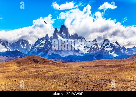 Wüste und Berge Stockfoto