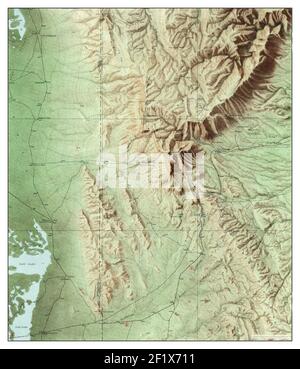 Guadalupe Peak, Texas, Karte 1933, 1:62500, Vereinigte Staaten von Amerika von Timeless Maps, Daten U.S. Geological Survey Stockfoto