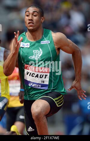 Leichtathletik - Französische Meisterschaften Elite 2013 - Stade Charlety / Paris (FRA) - Tag 2 - 13/07/2013 - Foto Philippe Millereau / KMSP / DPPI - Männer - Jimmy Vicaut Stockfoto