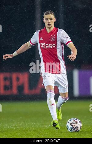 AMSTERDAM, NIEDERLANDE - MÄRZ 8: Kenneth Taylor von Jong Ajax während des niederländischen Keukenkampioendivisie-Spiels zwischen Ajax U23 und FC Den Bosch in De Toe Stockfoto