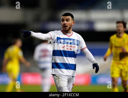 London, Großbritannien. 9th März 2021; The Kiyan Prince Foundation Stadium, London, England; Englisch Football League Championship Football, Queen Park Rangers gegen Wycombe Wanderers; Ilias Chair of Queens Park Rangers Credit: Action Plus Sports Images/Alamy Live News Stockfoto