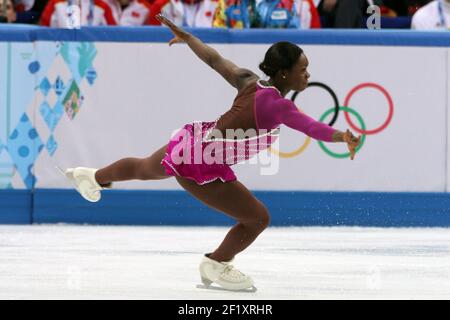 Mae-Berenice Meite (FRA), während des Eiskunstlaufs, Mannschaftsfrauen, Kurzprogramm der XXII Olympischen Winterspiele Sotchi 2014, im Sportpalast von Iceberg, am 8. Februar 2014 in Sotschi, Russland. Fotopool KMSP / DPPI Stockfoto