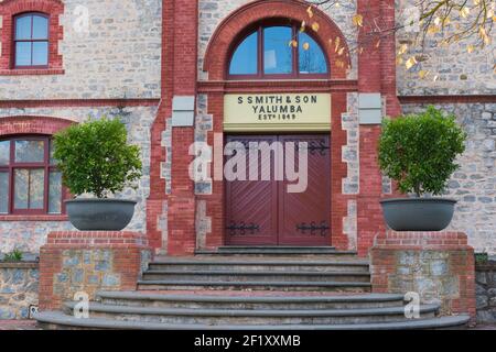 Yalumba ist ein australisches Weingut in der Nähe der Stadt Angaston, Südaustralien, in der Weinregion Barossa Valley Stockfoto