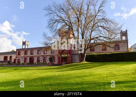 Yalumba ist ein australisches Weingut in der Nähe der Stadt Angaston, Südaustralien, in der Weinregion Barossa Valley Stockfoto