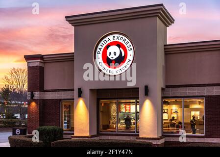 Panda Express Chinesisches Fast-Food-Restaurant in Lilburn (Metro Atlanta), Georgia. (USA) Stockfoto