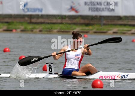 Sarah GUYOT (FRA) K1 W500 während der Sprint-Weltmeisterschaft 2014 in Moskau, Russland, am 6. Bis 10. August 2014. Foto Eddy Lemaistre / KMSP / DPPI Stockfoto