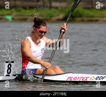 Sarah GUYOT (FRA) K1 W500 während der Sprint-Weltmeisterschaft 2014 in Moskau, Russland, am 6. Bis 10. August 2014. Foto Eddy Lemaistre / KMSP / DPPI Stockfoto