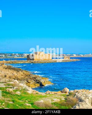 Hafen Von Paphos. Paphos, Zypern Stockfoto