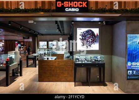 Hongkong, China. März 2021, 09th. Japanische multinationale Elektronikhersteller, Casio Store in Hongkong gesehen. Kredit: SOPA Images Limited/Alamy Live Nachrichten Stockfoto