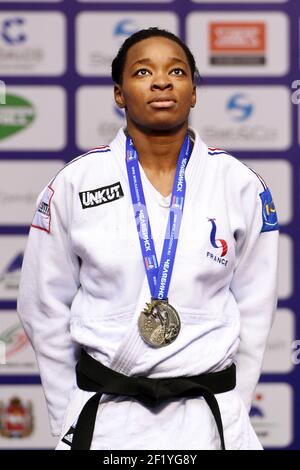 Frauen 78kg, Audrey Tcheumeo (Fra) tritt gegen Mayra Aguiar (Bra) im