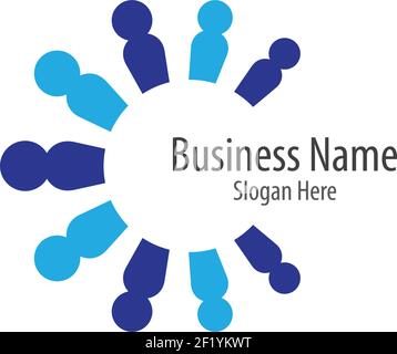 Annahme und Community Care Logo Vorlage Vektor Symbol Illustration Design Stock Vektor