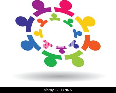 Annahme und Community Care Logo Vorlage Vektor Symbol Illustration Design Stock Vektor