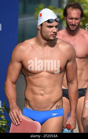 Florent Manaudou (FRA) während der Open de France 2015 9th Vichy Val d'Allier, im Stade Aquatique, in Bellerive-sur-Allier, Frankreich, am 4.-5. Juli, 2015 - Foto Stephane Kempinaire / KMSP / DPPI - Stockfoto