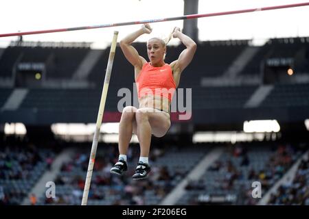 Nikoleta Kiriakopoulou (GRE) / Stabhochsprung Frauen während der Diamond League, Meeting Areva 2015, im Stade de France, Paris, Frankreich, am 4. Juli 2015 - Foto Jean-Marie Hervio / KMSP / DPPI Stockfoto