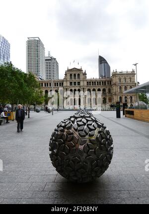 Das Treasury Casino und Hotel in Brisbane, Australien. Stockfoto