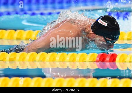 Ryan Lochte (USA) tritt an und gewinnt die Goldmedaille beim 200-m-Medley-Finale der Männer während der Fina-Weltmeisterschaft 16th 2015 in Kazan, Russland, Tag 14, am 6. August, 2015 - Foto Stephane Kempinaire / KMSP / DPPI Stockfoto