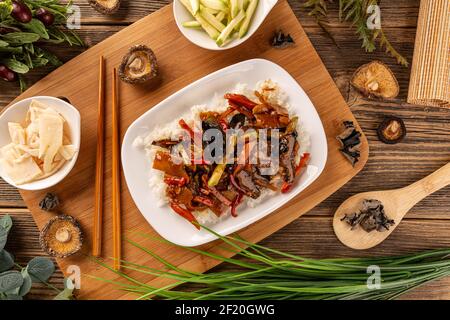 Chinesische Küche warmes Gericht Stockfoto