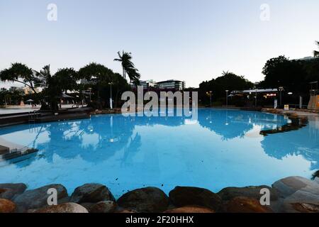 The Boat Pool at Stanley St Plaza, South Brisbane, Queensland, Australien. Stockfoto