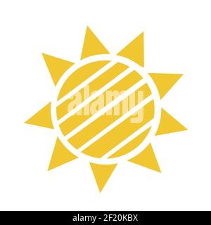 Vektor-Illustration der Sonnenaufgang Sonne Stock Vektor
