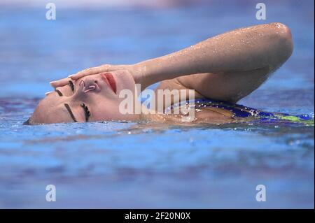 Anna Voloshyna (UKR) tritt im Synchronschwimmen Solo Free Final während der len European Aquatics Championships London 2016, Tag 2, am 10. Mai 2016, im Aquatics Centre im Queen Elizabeth Olympic Park, in London, England - Foto Stephane Kempinaire / KMSP / DPPI Stockfoto