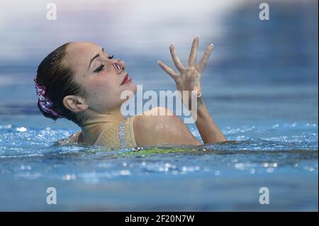 Anna Voloshyna (UKR) tritt an und gewinnt die Silbermedaille im Solo Technical Finale während der len European Aquatics Championships London 2016, Tag 4, am 12. Mai 2016, im Aquatics Centre im Queen Elizabeth Olympic Park, in London, England - Foto Stephane Kempinaire / KMSP / DPPI Stockfoto