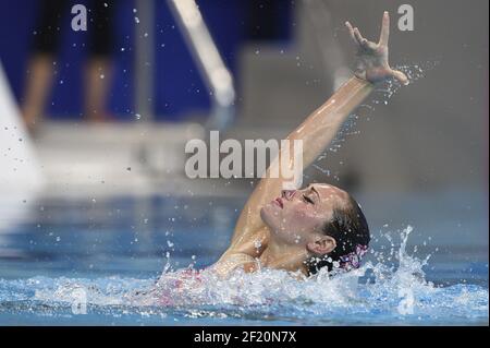 Anna Voloshyna (UKR) tritt an und gewinnt die Silbermedaille im Solo Technical Finale während der len European Aquatics Championships London 2016, Tag 4, am 12. Mai 2016, im Aquatics Centre im Queen Elizabeth Olympic Park, in London, England - Foto Stephane Kempinaire / KMSP / DPPI Stockfoto