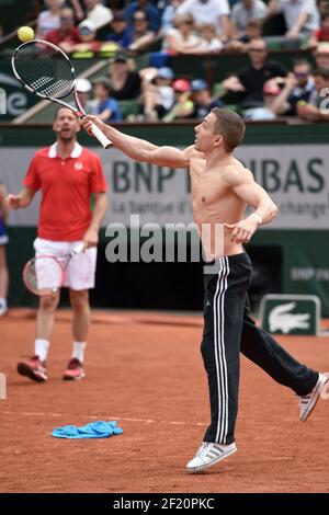 Guillaume Augugliaro während der Roland Garros French Tennis Open 2016, Kindertag, am 21. Mai 2016 im Roland Garros Stadion in Paris, Frankreich - Foto Philippe Millereau / KMSP / DPPI Stockfoto