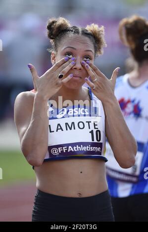 Renelle Lamote (FRA) tritt am 800 24. Und 26. Juni 2016 im Halbfinale der Frauen bei den französischen Leichtathletik-Meisterschaften Elite in Angers, Frankreich, an - Foto Stephane Kempinaire / KMSP / DPPI Stockfoto