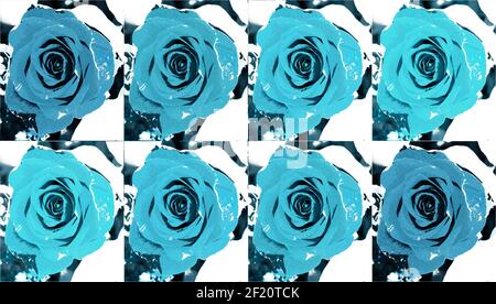 Strukturierte Hintergründe für Banner und Webseiten, Spiele usw... Bunte Hintergründe, mit sich wiederholenden floralen Themen. Stockfoto