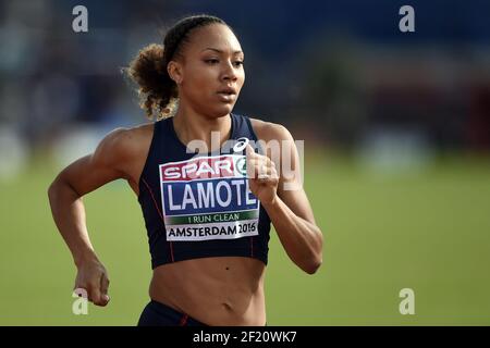 Die französische Renelle Lamote tritt 800m während der Leichtathletik-Europameisterschaften 2016 in Amsterdam, Niederlande, Tag 1, am 6. Juli an, 2016 - Foto Philippe Millereau / KMSP / DPPI Stockfoto