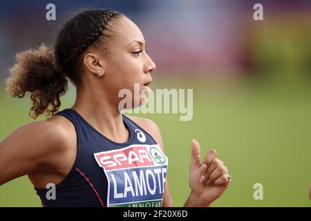 Die französische Renelle Lamote tritt 800m während der Leichtathletik-Europameisterschaften 2016 in Amsterdam, Niederlande, Tag 2, am 7. Juli an, 2016 - Foto Philippe Millereau / KMSP / DPPI Stockfoto