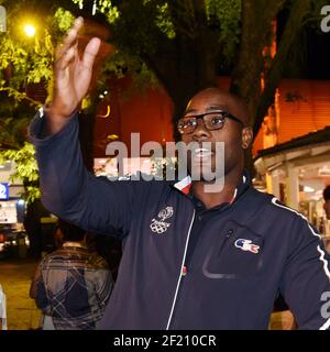 Französisch Judoka Teddy Riner im Club France während der Olympischen Spiele RIO 2016, am 4. August 2016, in Rio, Brasilien - Photo Pool KMSP / DPPI Stockfoto