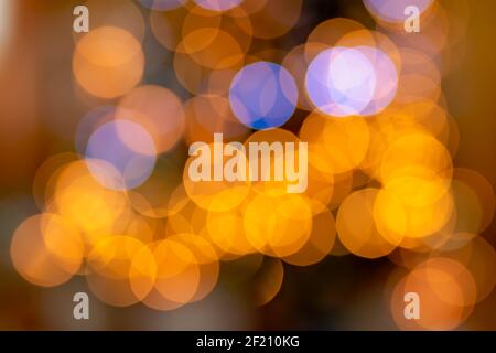 Bunte Unschärfe Weihnachten Lichter Bokeh Stockfoto