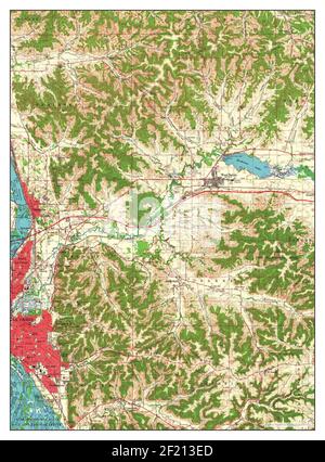 La Crosse, Wisconsin, Karte 1963, 1:62500, Vereinigte Staaten von Amerika von Timeless Maps, Daten U.S. Geological Survey Stockfoto