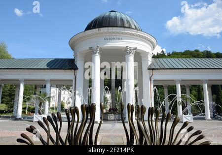 Brunnen in Marienbad Stockfoto